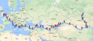 Mongol Rally 2017 - FMN Route